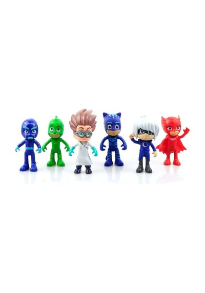 Pjmasks 6 Lı Figür - Pijamaskeliler 6 Lı Figür Oyuncak