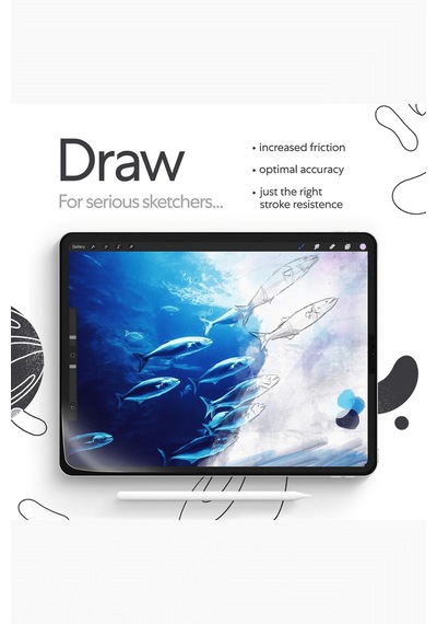 Apple Uyumlu iPad Air 11 İnç 6. Nesil Gerçek Kağıt Hissi Veren Ekran Koruyucu