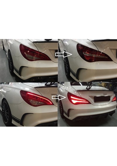 Mercedes W117 2013-2016 Uyumlu Yedek Parça Led Stop Kırmızı Halo