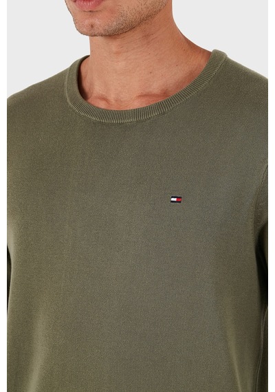 Tommy Hilfiger Erkek Kazak Mw0mw39999 Plı Yeşil Yeşil