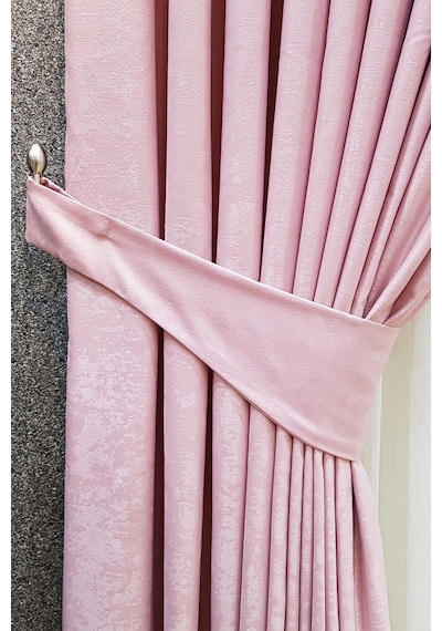 Pudra Pembe Soft Fon Perde Pembe