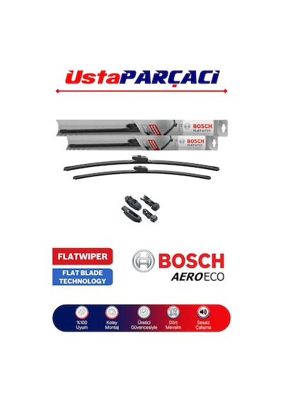 Bosch Bmw 5 Serisi E60 2004-2009 Aeroeco Silecek Takımı
