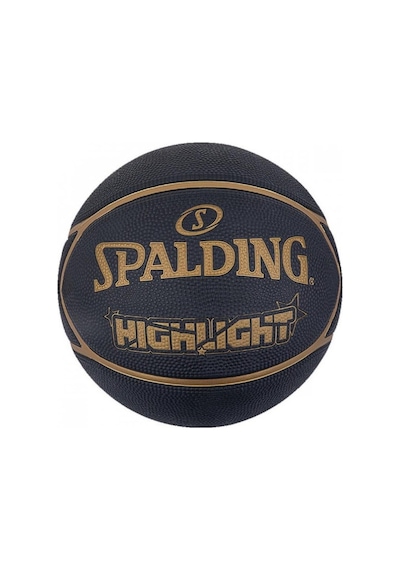 Spalding Basketbol Topu 2021 Highlight Black Gold Size :7 Rub 84355z