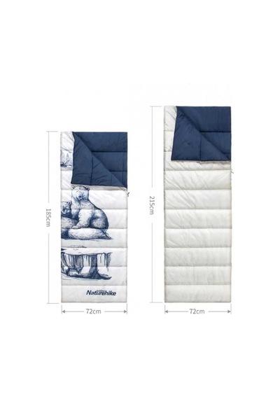 Naturehike Çift Kişilik Uyku Tulumu Polar Bear Çok Renkli