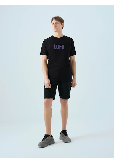 Loft Regular Siyah - Mor Erkek T-shirt Lf2038461 Siyah - Mor Loft Regular Siyah - Mor Erkek T-shirt Lf2038461 Siyah - Mor