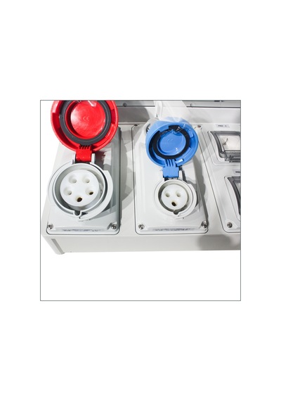 Novsen Ip55 Kombinsayon Panosu 1ad. 5x32a Kilitli Priz 1ad.3x16a Kilitli Priz , 2ad. Schuko Priz