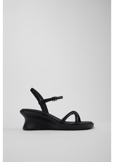 Camper Louise Sandal Kadın Siyah Deri Sandalet-14533