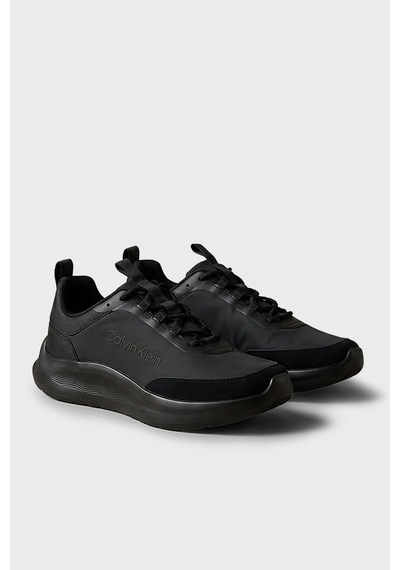 Calvin Klein Süet Detaylı Sneaker Ayakkabı Erkek Ayakkabı Hm0hm02342 0gj Siyah