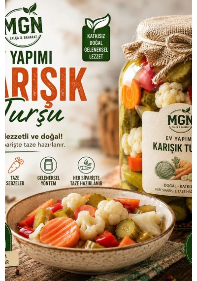 Mgn Ev Yapımı Karışık Turşu 1 Kg