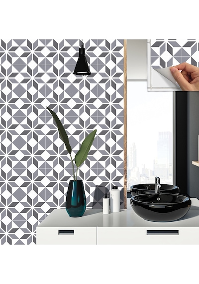 Tink Kendinden Yapışkanlı Geometrik 028 Desenli Pvc Karo 30x30 Cm