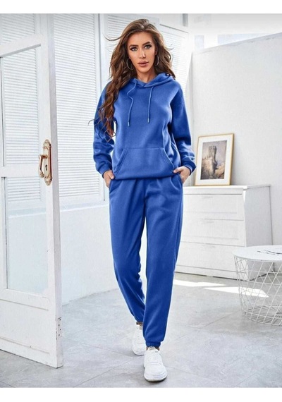 Kozia Outdoors Kapşonlu Esofman Takımı Sweatshirt Jogger Gri