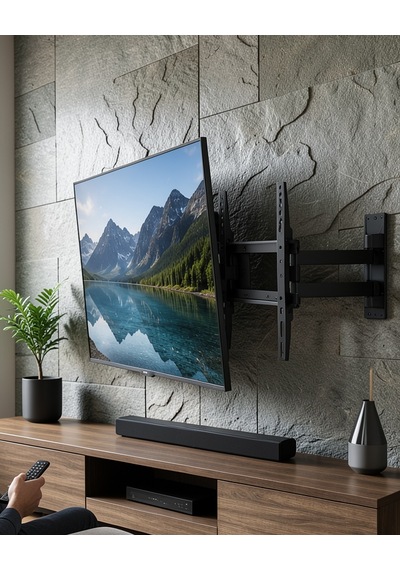 Duvar Aparatı Çift Kollu Hareketli Lcd Led Tv Askısı Uczzzbp3k2755-2