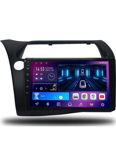 Carplayer Honda Civic Hb Euro 2007-2012 Uyumlu Android Multimedya 6gb Ram 64gb Hafıza