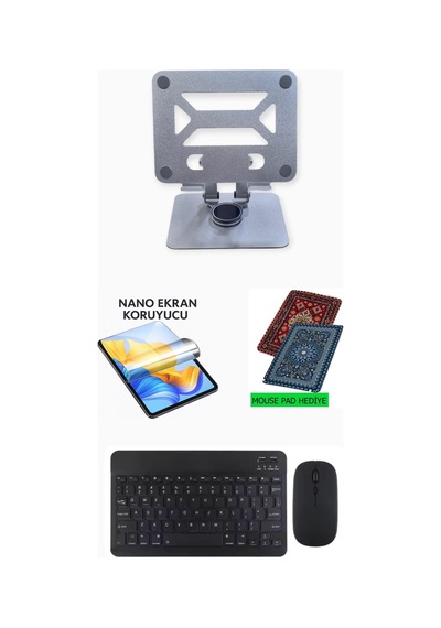 Xiaomi Redmi Pad Se 11'' Uyumlu Ekran Koruyucu Klavye Mouse Set