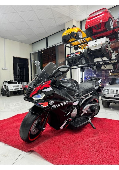 Oyuncak Sepetim Bmw S 1000rr 24 Volt Akülü Çocuk Motorsikleti Yumuşak Lastikli Siyah