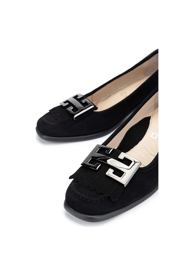 Relax Anatomic Kadın Hakiki Deri Siyah Comfort Ayakkabı 611 E5274-02 Bn Ayk Y24 Black/black Nickel Siyah