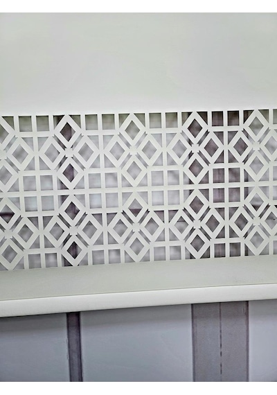 Stor Perde Desenli Lazer Kesim Kalın Kumaşlı Ml104 Ekru
