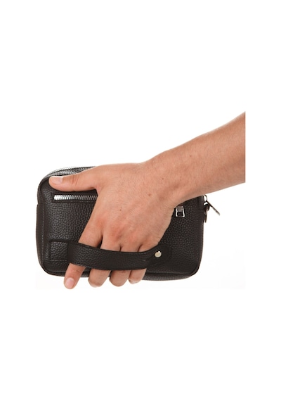 Newish Polo Erkek El Askılı Portföy Clutch El Çantası New256 - Siyah