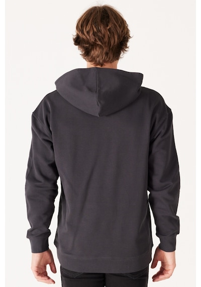 Wrangler Loose Fit Rahat Kesim Pamuk Siyah Erkek Kapüşonlu Sweatshirt W6H6I3XV6 Siyah