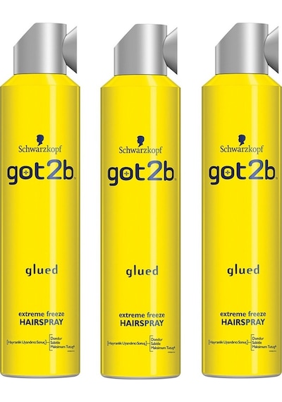 Schwarzkopf Got2b Glued Maksimum Tutucu Saç Spreyi 3 x 300 ML