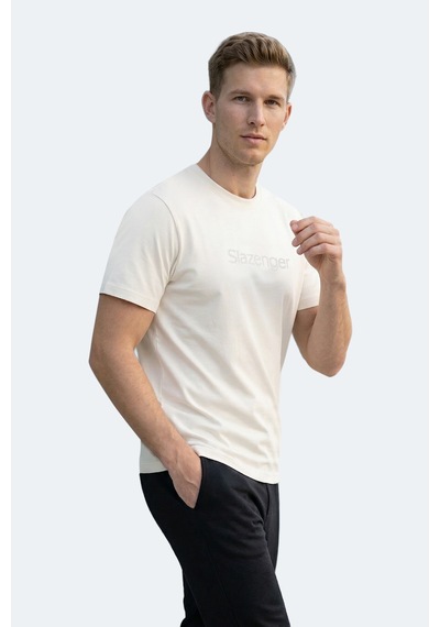Slazenger Zuranıs Erkek Beyaz Tişört