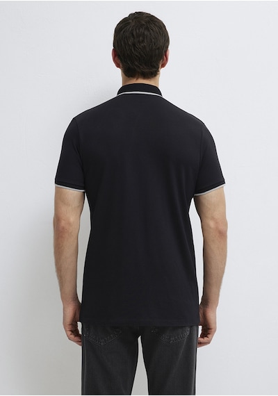 Mavi - Siyah Polo Tişört 0613266-900 Siyah