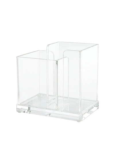 Wedo Cristallic Exclusive Akrilik 2 Bölmeli Masa Organizeri 606016 Şeffaf