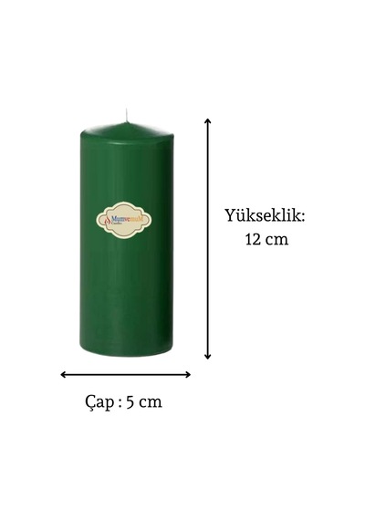 3 Lü Midium Set Mum Yeşil Çap :5 Cm Yeşil
