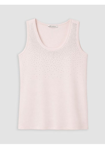Lcw Everyday Pembe U Yaka Taşlı Soft Touch Kadın Atlet