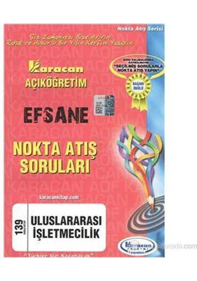 Karacan Aöf 2014 1.sınıf Uluslararası İşletmecilik Nokta Atış Soruları Karacan Açıköğretim Yayınları