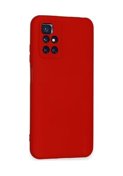 Xiaomi Redmi 10 2022 Kılıf Içi Kadife Renkli Silikon Telefon Kılıfı Col178900-kırmızı