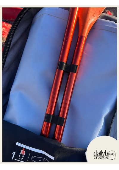 Sup/kano Siyah Kürek Düzenleyici Aparat 2'li Set-kürek Parça Tutucu Klips-paddle Board Taşıma Aksesuarı