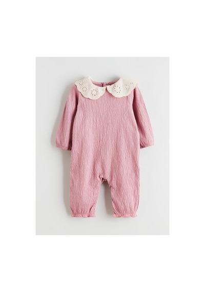 Alıta Cıty Farkıyla Lcw Baby Pembe Bebe Yaka Kız Bebek Tulum - 940159242