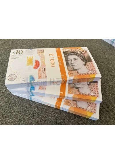 100 ADET 10 STERLİN BANKNOT POUND PARA GEÇERSİZ P...