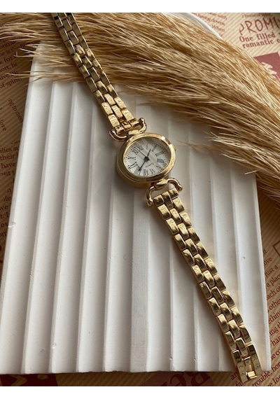 Rub070 25 Mm Rubsey Retro Minimal Hasır Kordon Vintage Kadın Kol Saati Siyah
