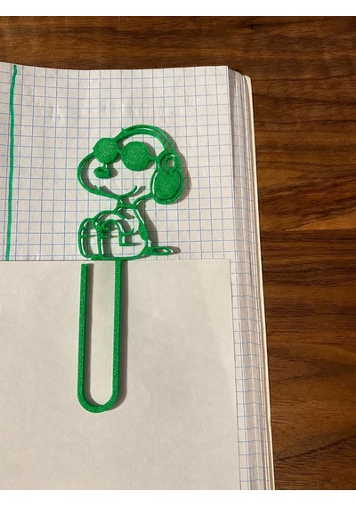3d Baskı Gözlüklü Sevimli Köpek Figürlü Kitap Ayracı 4lü - - Yeşil