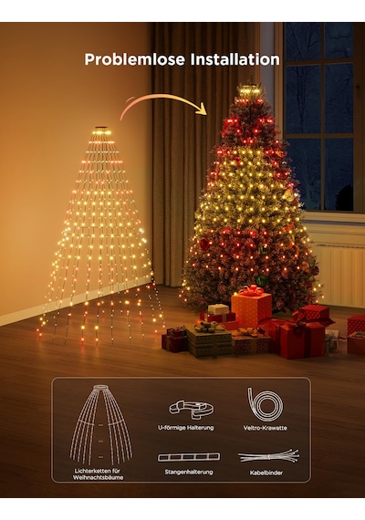 Govee Noel Ağacı Dize Işıkları, Akıllı 480 Led'ler Rgbıc Noel Işıkları, 2m 24 Dize Işıkları İç Mekan, Tatil Dekoru İçin 60+ Sahne Modu, Alexa İle Uyumlu, Yeşil Tel Siyah Govee Noel Ağacı Dize Işıkları, Akıllı 480 Led'ler Rgbıc Noel Işıkları, 2m 24 Dize Işıkları İç Mekan, Tatil Dekoru İçin 60+ Sahne Modu, Alexa İle Uyumlu, Yeşil Tel Siyah