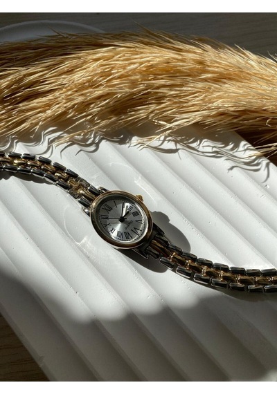 Rubsey Vintage Kadın Kol Saati Retro Minimal Boncuk Model 1 Adet Gri