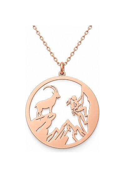 Zirve Tutkusu Gümüş Kolye - Rose Rose Gold