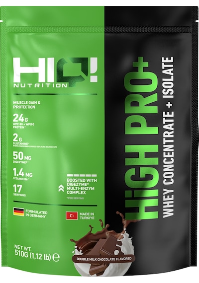 Hıq High Pro+ 510gr Double Mılk Chocolate Flavored