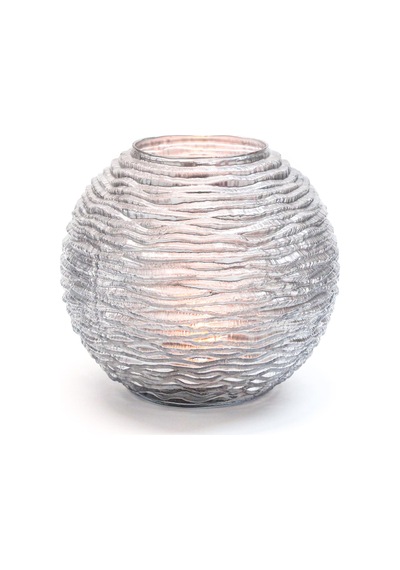 Silver Elegance Yuvarlak Vazo