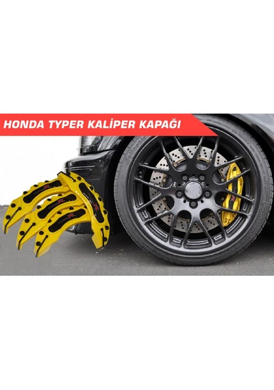 Sarı Type-r 4'lü Kaliper Seti Yapıştırma Logolu