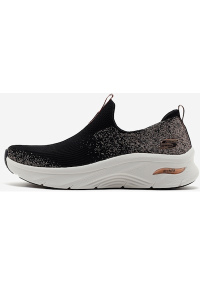 Skechers Arch Fit D'Lux - Glimmer Dust Kadın Siyah Spor Ayakkabı 149689 Bkrg Siyah Skechers Arch Fit D'Lux - Glimmer Dust Kadın Siyah Spor Ayakkabı 149689 Bkrg Siyah