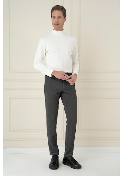 Efor P 1166 Slim Fit Füme Klasik Pantolon Füme