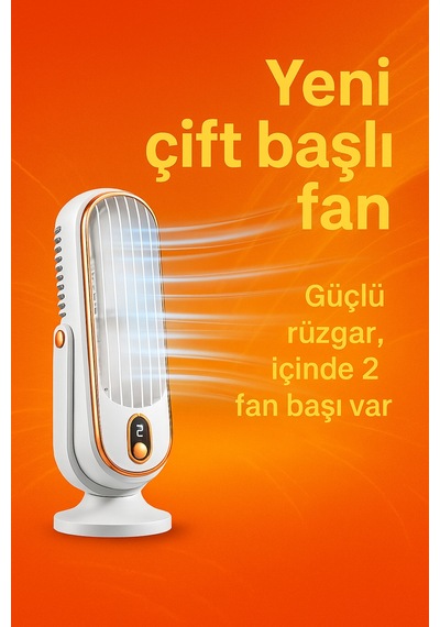 Taşınabilir Fan Usb Şarjlı, Dijital Kontrollü, Yüksek Performanslı Soğutma Kapalı Ve Açık Alanlar Beyaz - 737582599
