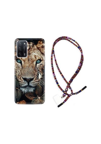 Oppo A55 Kılıf Rasta Boyun Askılı Flowers Leon 2 1342