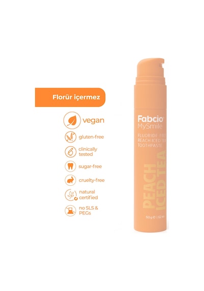 Fabcio Mysmile Florürsüz Diş Macunu Şeftali Buz Ferahlığı Tam Koruma