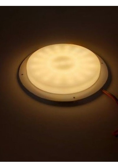 LED MARİNE TEKNE KARAVAN YUVARLAK LAMBA 12 V DC GÜNIŞIĞI