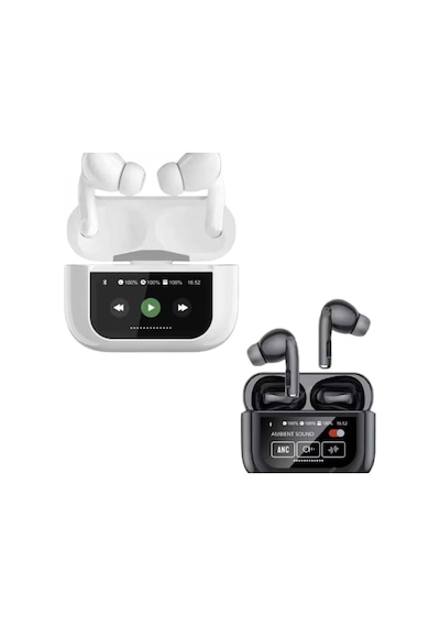 Dokunmatik Oled Ekranlı Bluetooth Kulaklık Kablosuz Şarj Ve Powerbank Kutulu 00