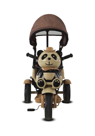 Babyhope 127 Little Panda Ebeveyn Kontrollü Tenteli Müzikli Tricycle Üç Teker Bisiklet-kahve Çok Renkli